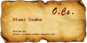 Olasz Csaba névjegykártya